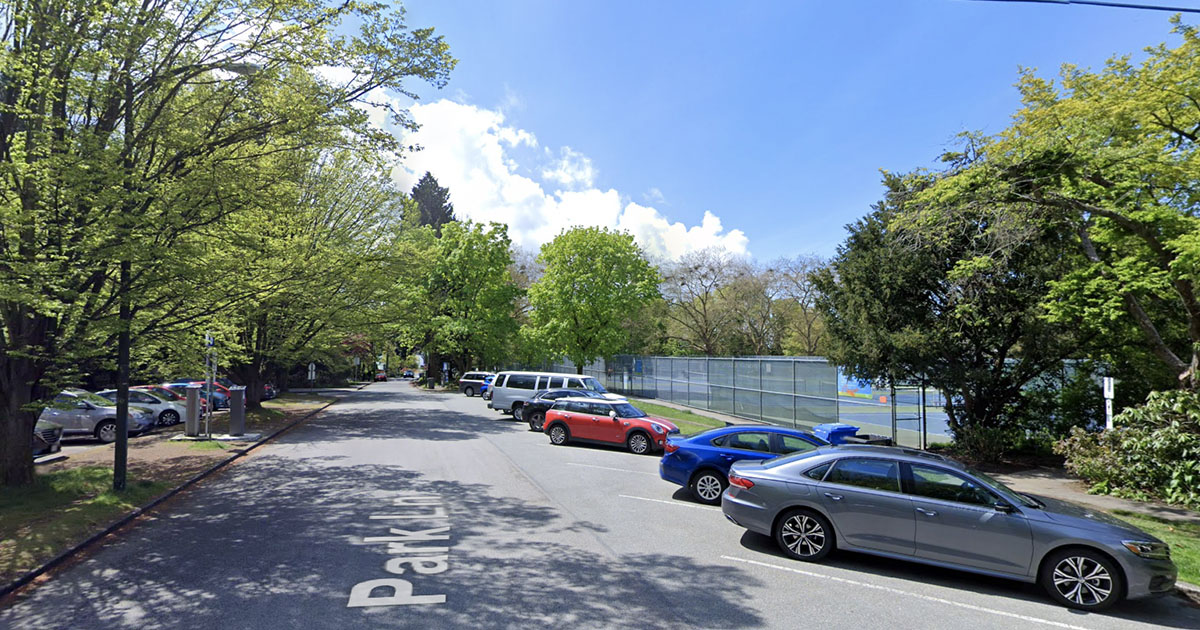 English Bay Tennis Courts Parking Lot